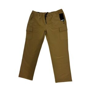 Tony Hawk Mens Cargo Pull On Pants Tan Tech Stretch Straight Leg XXL NEW